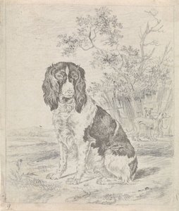 Cane da caccia seduto da Pieter Janson