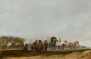 Agguato a un Convoglio Militare da Pieter Jansz Post