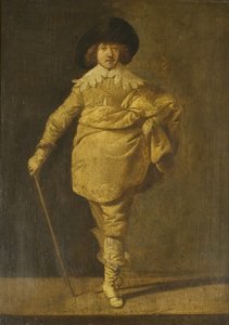 Un cavaliere in piedi, c.1630 da Pieter Jansz. Quast