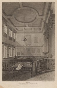 Interno del Collegio degli Araldi da Pieter Jansz. Quast