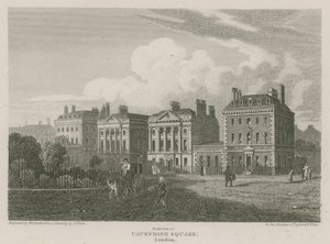 Lato nord di Cavendish Square, Londra da Pieter Jansz. Quast