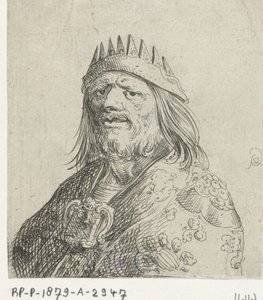 Busto ritratto di un re da Pieter Jansz Quast