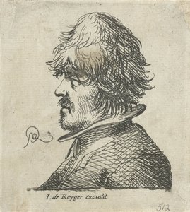 Busto ritratto di un uomo con berretto da pescatore da Pieter Jansz Quast
