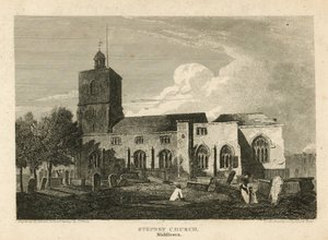 Chiesa di Stepney, Londra da Pieter Jansz. Quast