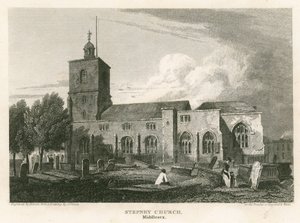 Chiesa di Stepney, Londra da Pieter Jansz. Quast