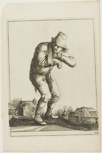 Tramp with a Sling, da T is al verwart-gaern (è già confuso) da Pieter Jansz. Quast