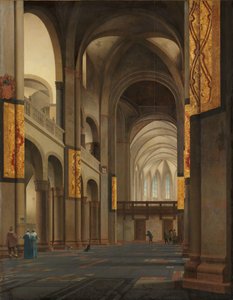 La navata e il coro della Mariakerk a Utrecht da Pieter Jansz Saenredam