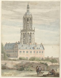 Vista del Palazzo di Federico V, Elettore Palatino, e della Chiesa di Santa Cunera, Rhenen