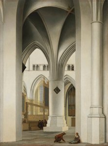 Coro della chiesa di San Bavone a Haarlem da Pieter Jansz Saenredam