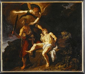 Il sacrificio di Abramo ... da Pieter Lastman