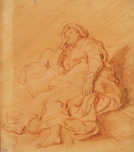 Studio della figura di Rachele, c.1621 da Pieter Lastman