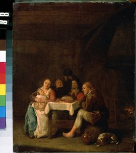 La preghiera prima di cena da Pieter Molenaer
