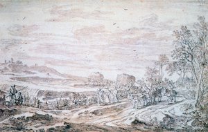 Paesaggio con mietitori, c1615-1661