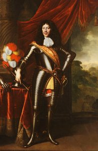 Ritratto di un Gentiluomo, possibilmente un membro degli Hohenzollern, a figura intera, in armatura da Pieter Nason
