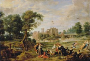 Il parco del castello a Ekeren, 1527-1530 da Pieter Paul Rubens