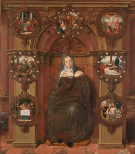 La Signora dei Sette Dolori Il trittico di Joos van Belle. Pannello centrale, 1556 da Pieter Pourbus