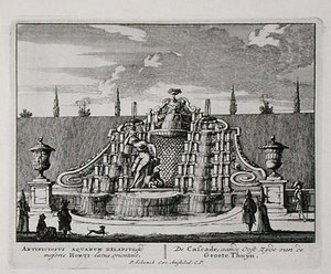 La cascata in un giardino orientale, da 