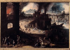 La distruzione di Troia da Pieter Schoubroeck