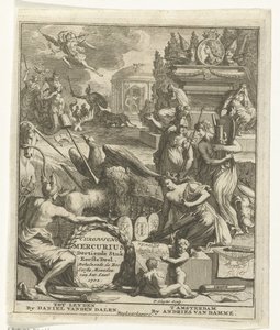 Frontespizio per il Mercurio Europeo del 1702 da Pieter Sluyter