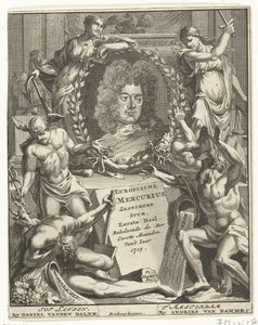 Pagina del titolo del Mercurio Europeo, 1705