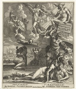Pagina del titolo per: Europische Mercurius Veertiende Stuk Eerste Deel, 1703 da Pieter Sluyter