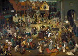 La lotta tra Carnevale (Martedì Grasso) e Quaresima