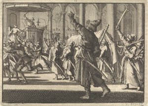 I poli nella chiesa di Riddarholm a Stoccolma, 1698 da Pieter Van der Aa