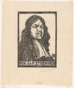 Ritratto di Jan Steen da Pieter Willem van Baarsel (signed by artist)