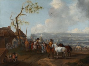 Scena di campo (olio su tela)
