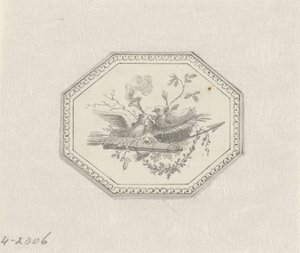 Vignetta con natura morta con frutta da Pieter de Goeje