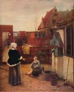 Un Cortile Olandese, c1658 da Pieter de Hooch