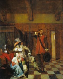 Il portatore di cattive notizie da Pieter de Hooch