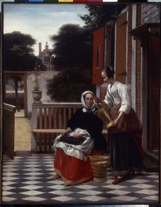 Una padrona e la sua domestica da Pieter de Hooch