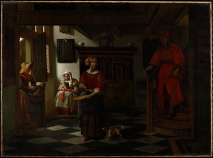 Il Venditore di Asparagi, 1675-80 da Pieter de Hooch