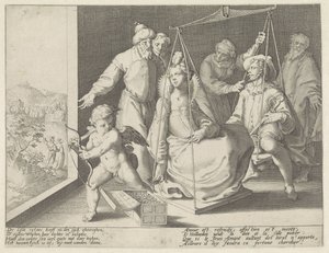La bilancia matrimoniale da Pieter de Jode (I) (attributed to)