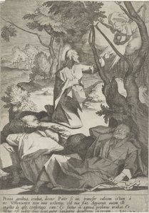 Cristo nel giardino del Getsemani da Pieter de Jode (I)