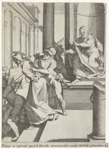 Cristo viene mandato da Pilato a Erode da Pieter de Jode (I)