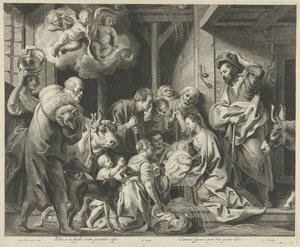 Adorazione dei pastori da Pieter de Jode (II)