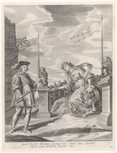Ferdinando riceve dalla vergine della città di Gand le chiavi della città
