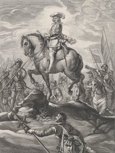Piatto 8: Ferdinando a cavallo che attraversa le Alpi, dal 