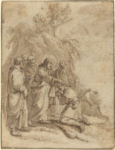 Cristo Guarisce il Lebbroso da Pieter de Jode I