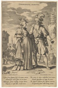 Germanicus Habitus, da Fashions of Different Nations da Pieter de Jode I