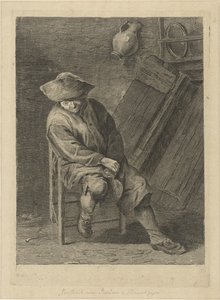 Contadino seduto con brocca da Pieter de Mare