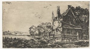 Casa con tre camini da Pieter de With (attributed to)
