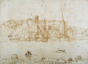 Veduta della Ripa Grande, Roma da Pieter Bruegel the Elder