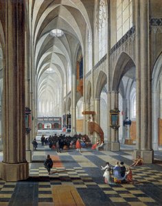Interno della cattedrale di Anversa (dettaglio) da Pieter the Elder Neefs