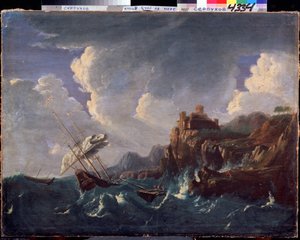 Mare in tempesta da Pieter the Younger Mulier