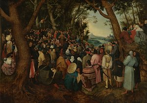 San Giovanni predica alla folla da Pieter the Younger (after) Brueghel