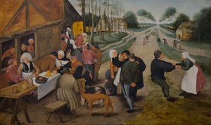 Kermesse fiamminga, seconda metà del XVI secolo (Olio su tavola) da Pieter the Younger (studio of) Brueghel