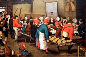 Museo di Evora. Brueghel, Pieter il Giovane. Festa di nozze (o Nozze contadine)